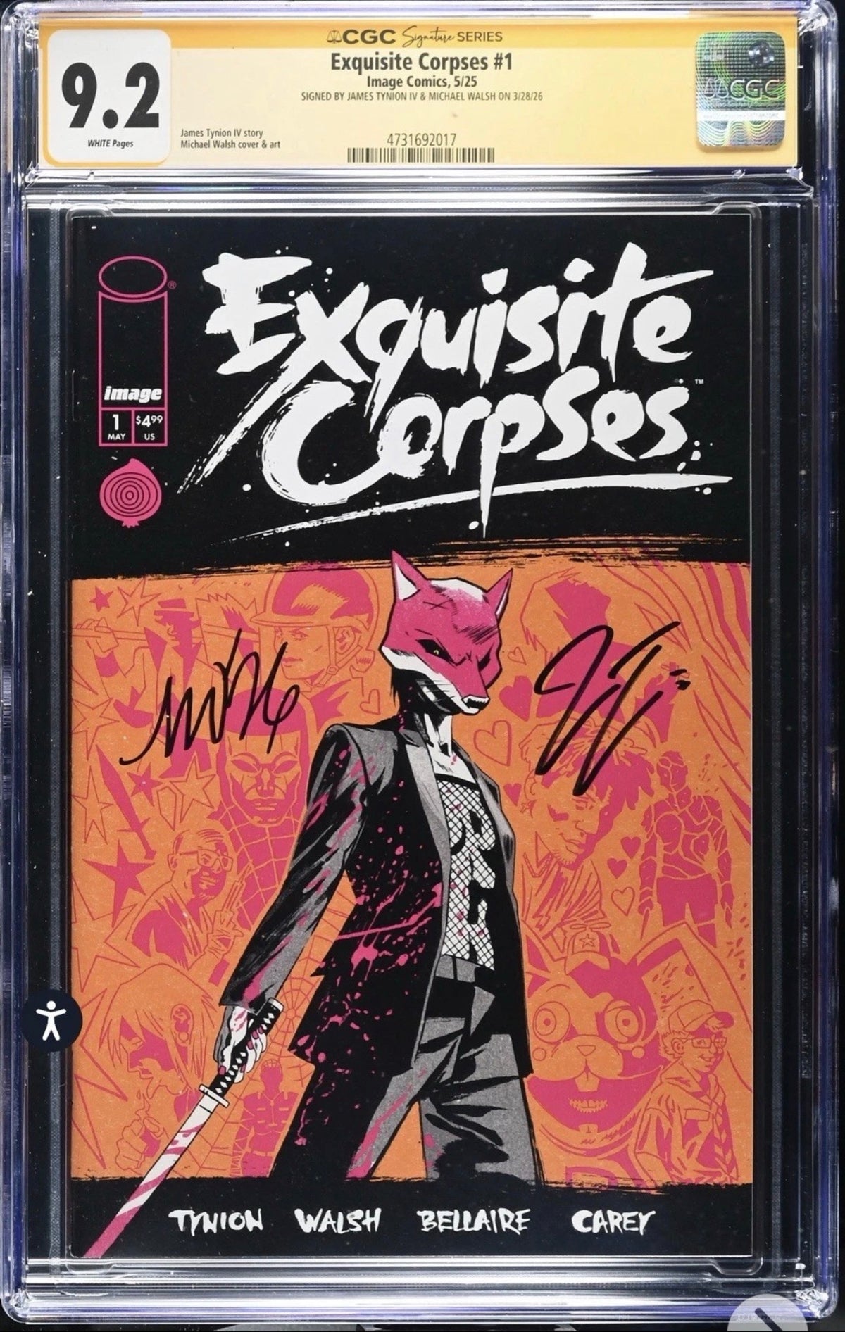 Exquisite Corpses #1 CGC SS 9.2 Signed By James Tynion IV & Michael Walsh (Image, 2025) Cover A