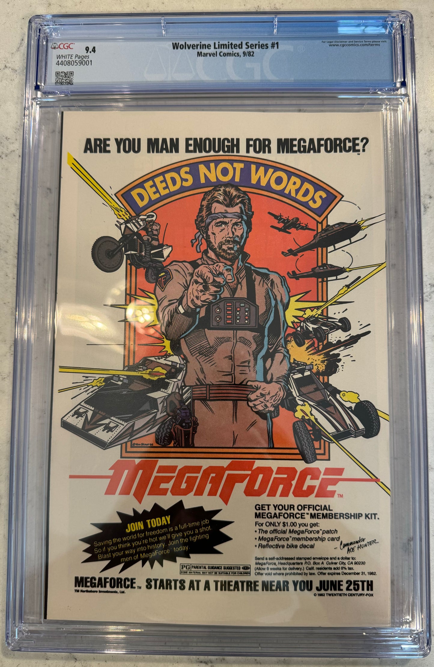 Wolverine #1 CGC 9.4 (Marvel, 1982)