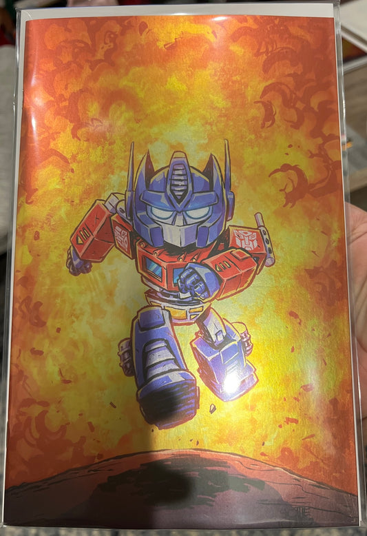 Transformers #1 (2nd Print Foil) by Skottie Young (Image Comics)