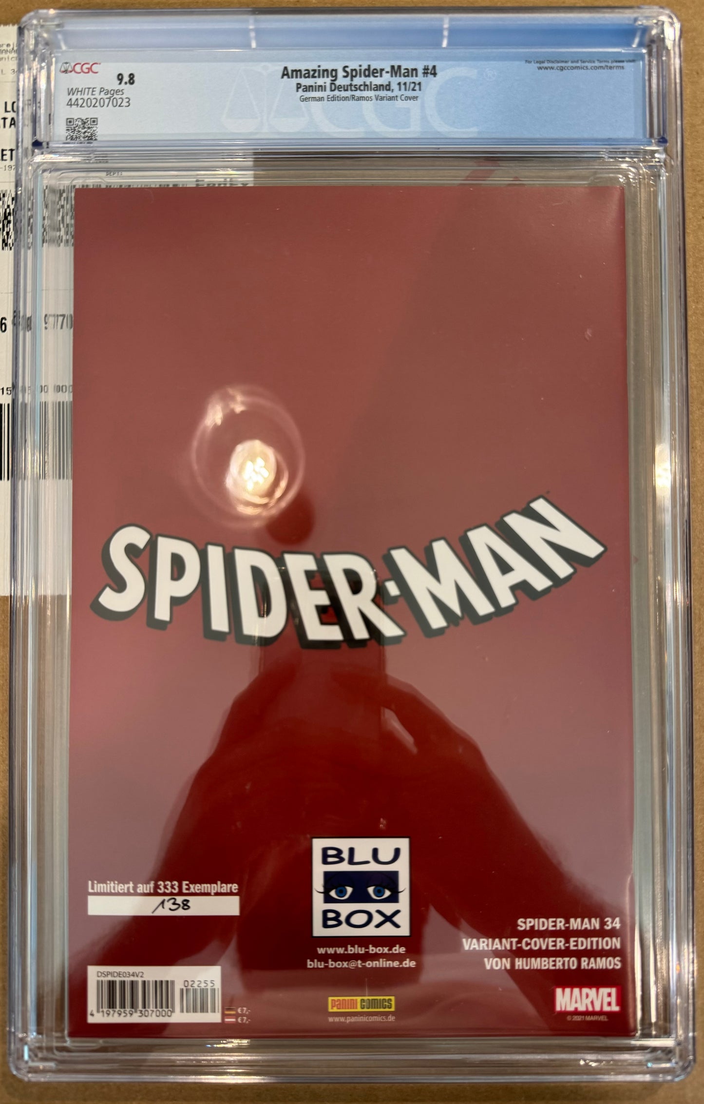 Amazing Spider-Man #4 CGC 9.8 (Panini Deutschland, 2021) German Edition