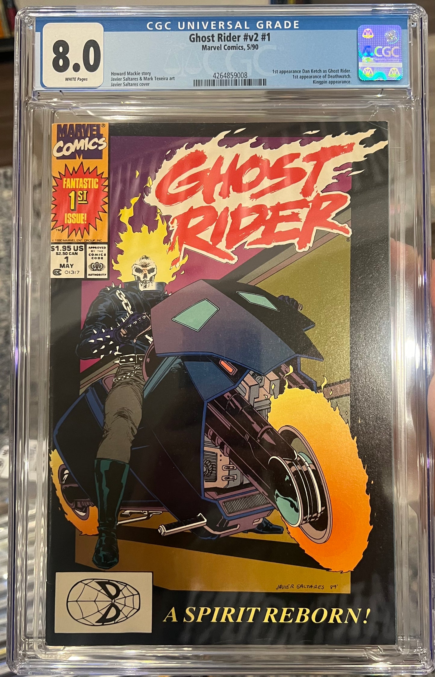 Ghost Rider #v2 #1 CGC 8.0 (Marvel Comics, 1990)