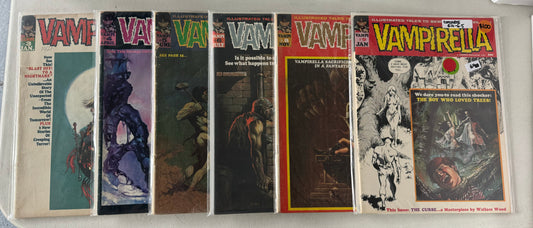 Vampirella (Warren,1969) Lot Of 28 Issues (3-6,8-17,20,24-29,32,34,58,67,Mag)