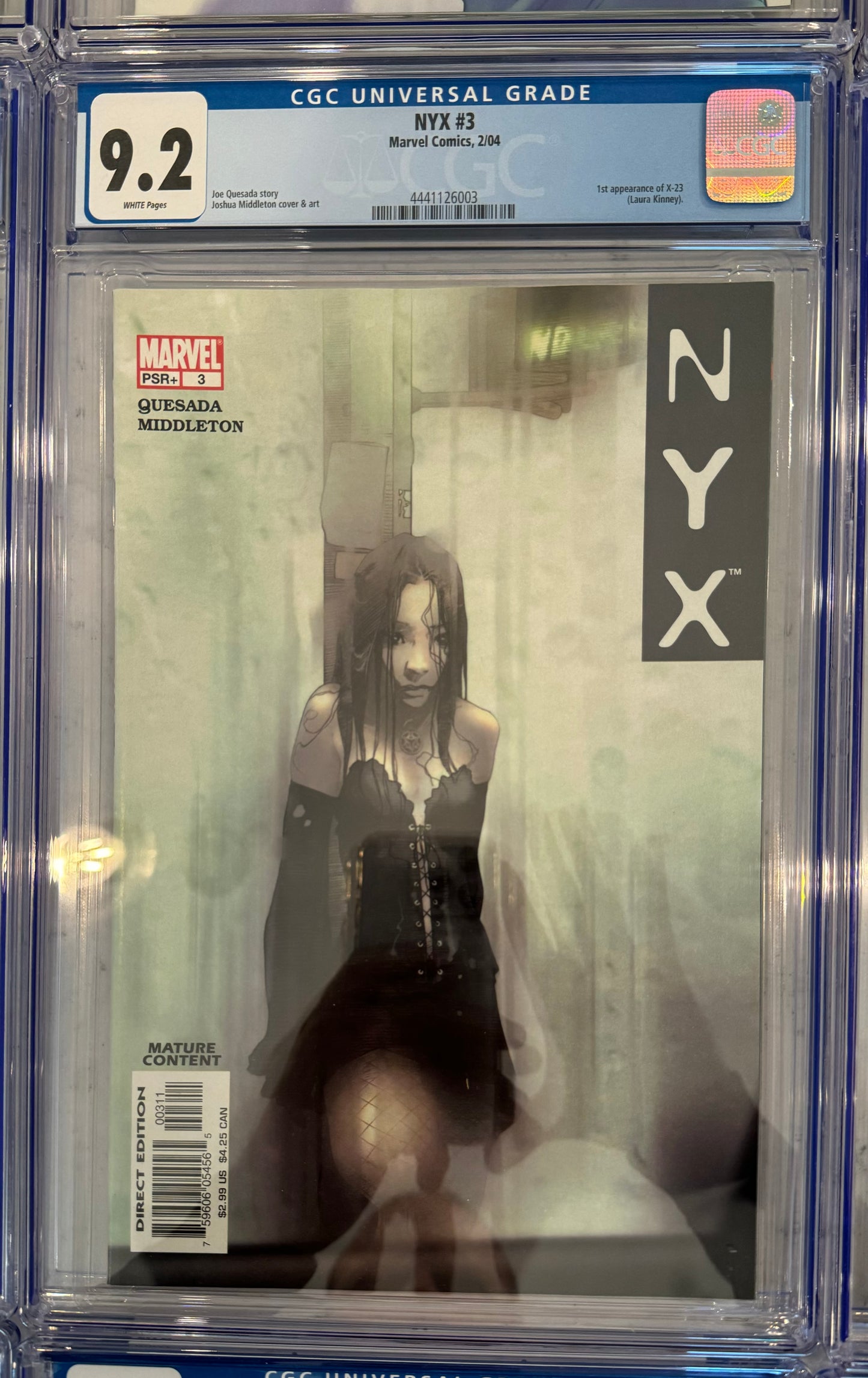 NYX #1-#7 COMPLETE CGC SET 1st APP OF KIDEN NIXON X-23 (Laura Kinney) Marvel 1st Series, 2003