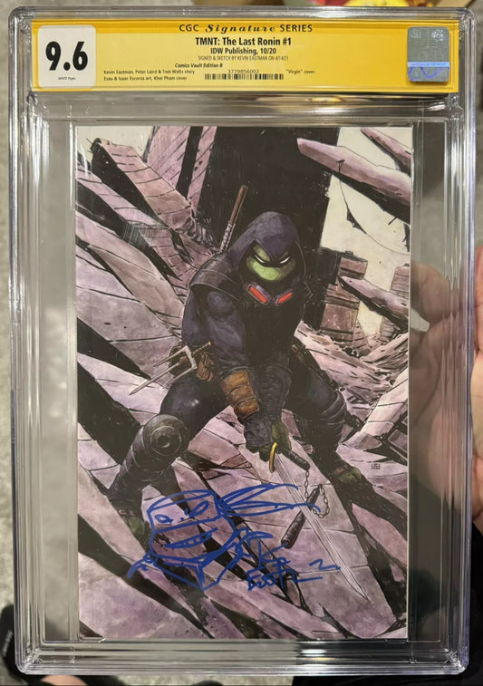 Teenage Mutant Ninja Turtles: The Last Ronin 1 CGC SS 9.6 Signed/Sketch By Kevin Eastman (Khoi Pham Virgin)