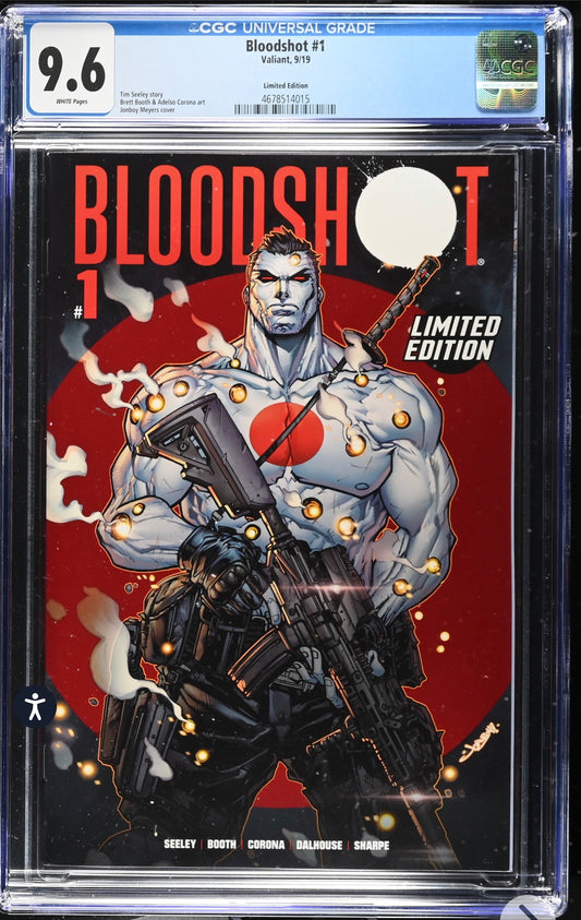 Bloodshot #1 CGC 9.6 (Valiant, 2019) Jonboy Meyers Bloodshot Film DMG Press Junket Rare!