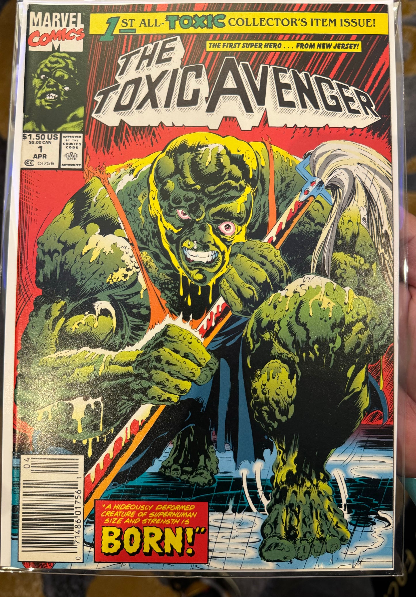 The Toxic Avenger #1 (Marvel, 1991) Newsstand Edition