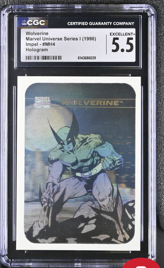 IMPEL 1990 Marvel Universe 1, #MH1-MH5 HOLOGRAM GRADED CGC SET SEE DESCRIPTION