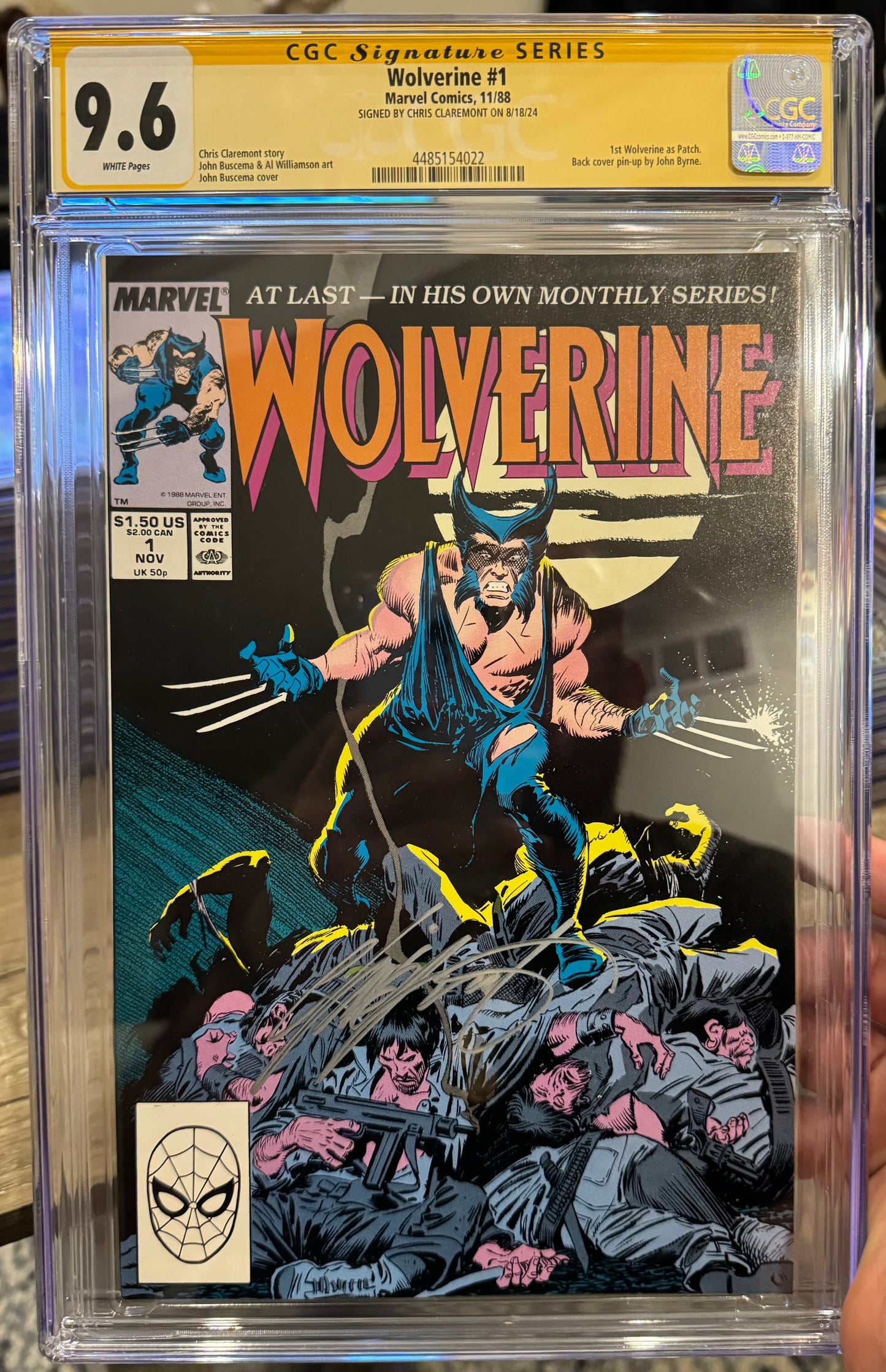 Wolverine #1 CGC SS 9.6 (Marvel, 1998) Signed by Chris Claremont