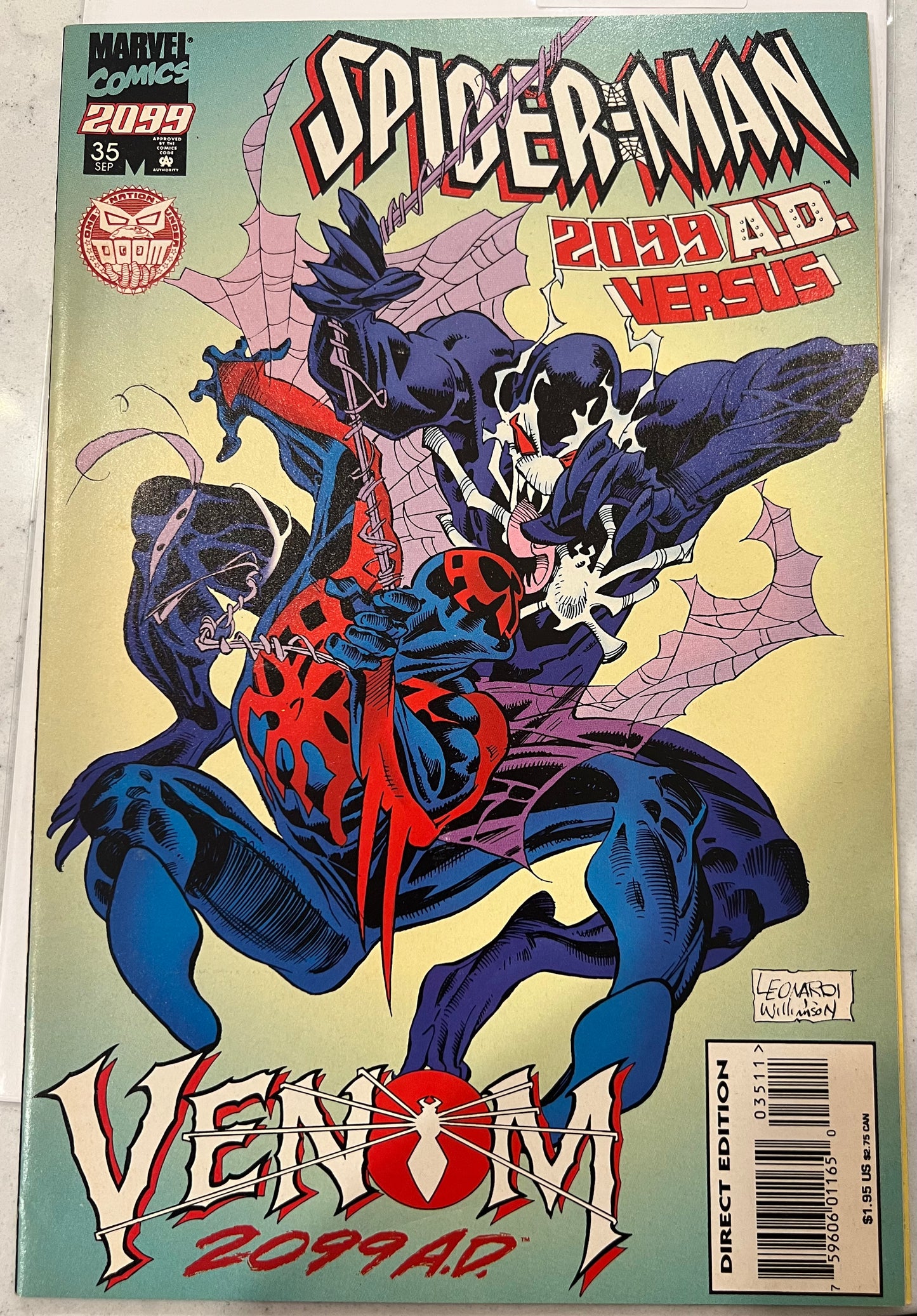 Spider-Man 2099 #35B ( Marvel, 1992 1st Series) 1st Appearance of Venom 2099