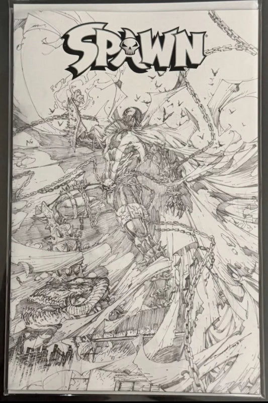 Spawn #360 (Image, 2025) MEGACON BRETT BOOTH Black & White SKETCH VARIANT