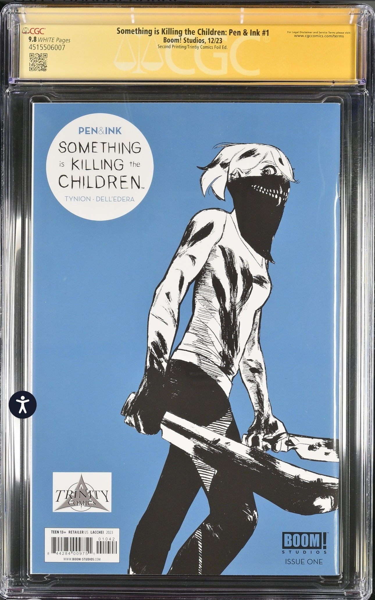 Something is Killing the Children #1 CGC SS 9.8 Pen & Ink Foil by Zoe Lacchei (Limited to 400 Copies) SIGNED BY JAMES TYNION IV