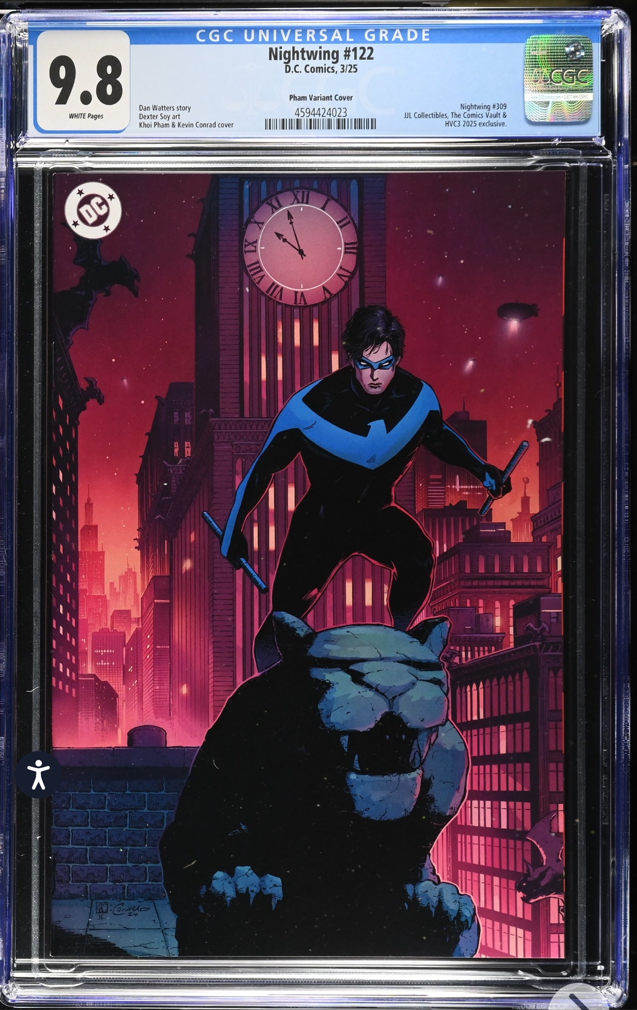 Nightwing #122 CGC 9.8  (DC Comics, 2025) Exclusive Variant JJL Collectibles
