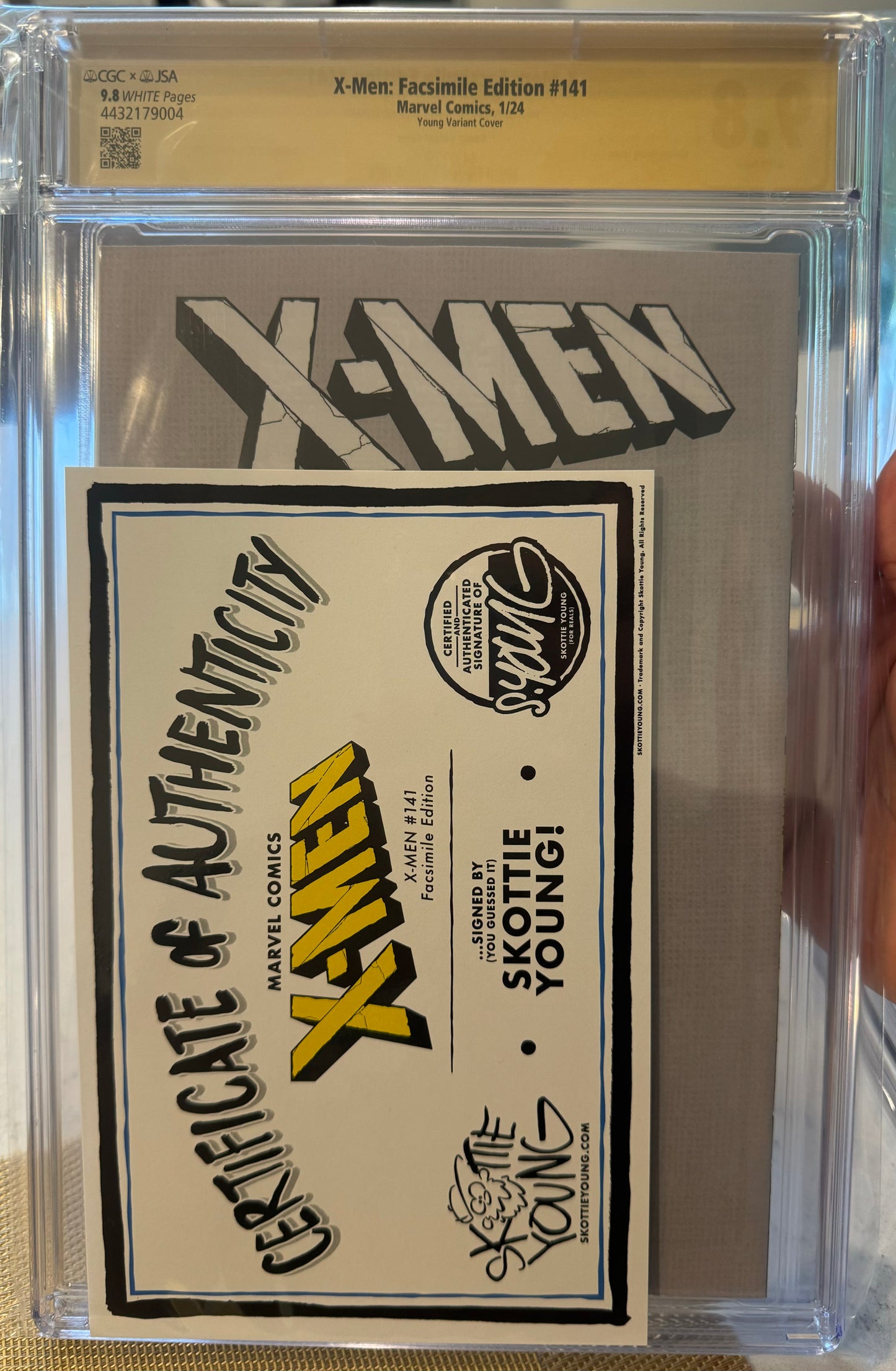 Uncanny X-Men: Facsimile Edition #141 CGC x JSA 9.8 SIGNED by Skottie Young Variant Limited to 3,000