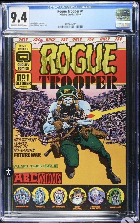 Rogue Trooper #1 CGC 9.4 Quality Comics 1986