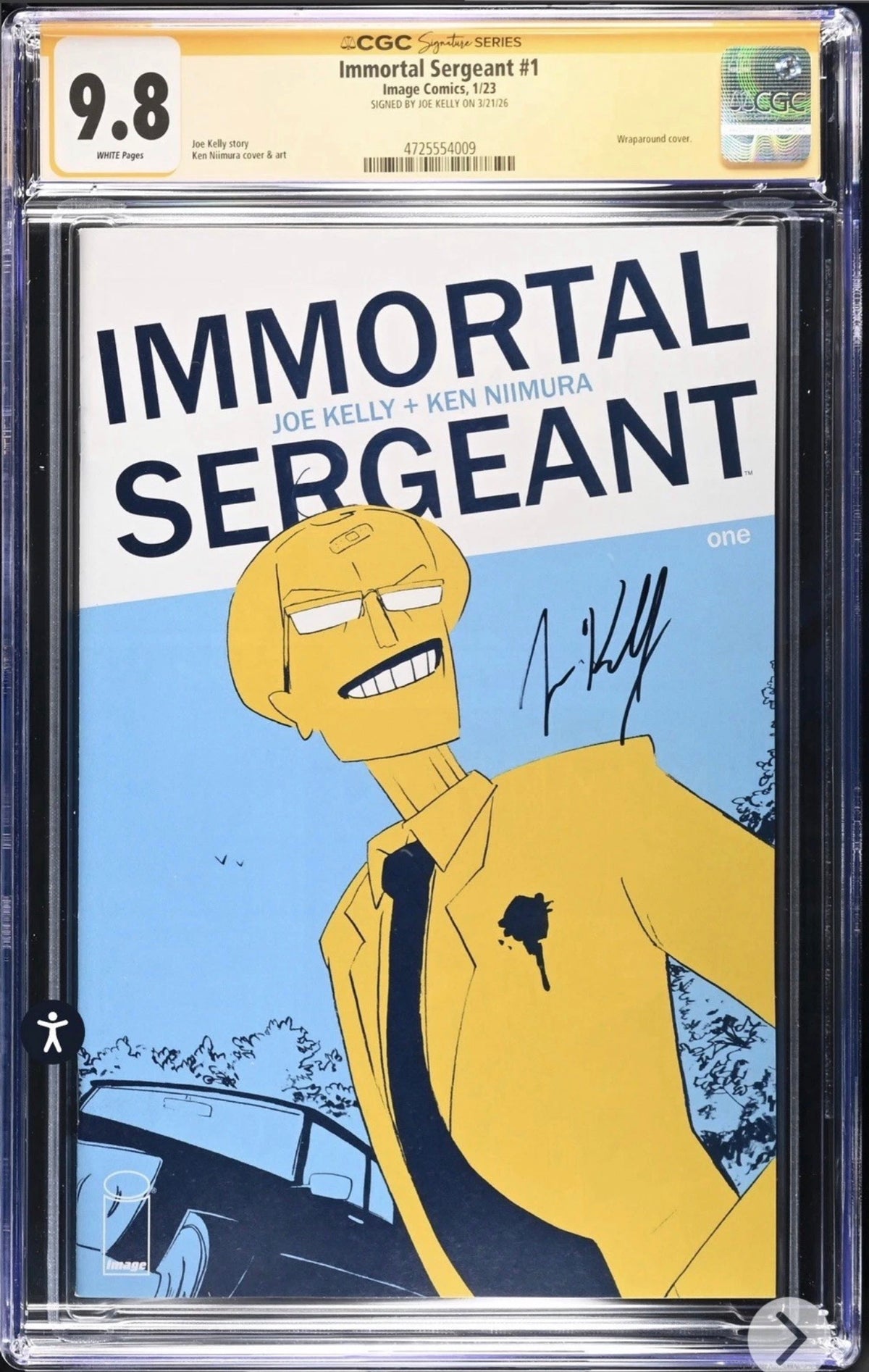 Immortal Sergeant #1 CGC SS 9.8 Signed By Joe Kelly (Image, 2023)
