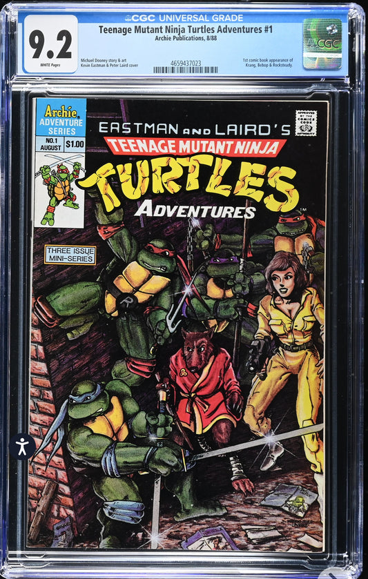 Teenage Mutant Ninja Turtles Adventures #1 CGC 9.2 (Archie, 1988)