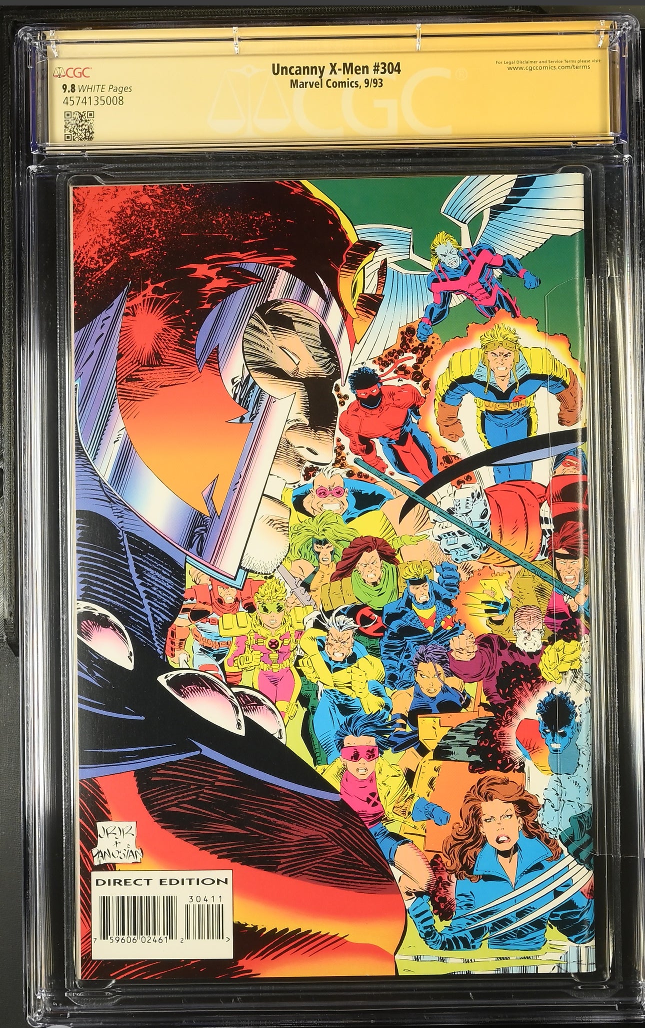 Uncanny X-Men #304 (Marvel, 1993) CGC SS 9.8 Signed & Cyclops Remarque by Keith Williams