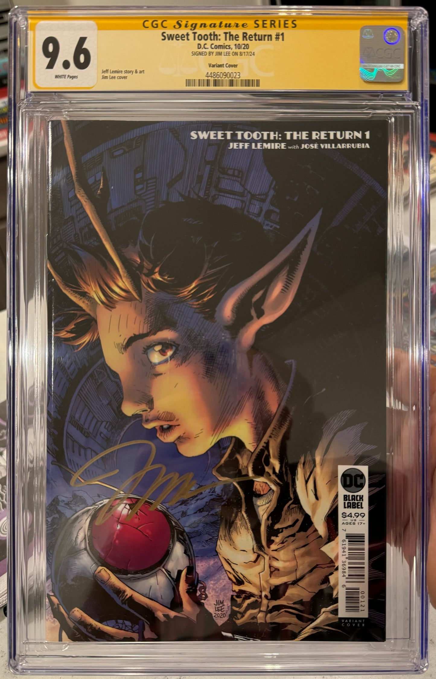 Sweet Tooth: The Return #1 CGC SS 9.6 Signed by Jim Lee (Jim Lee Variant Cover)