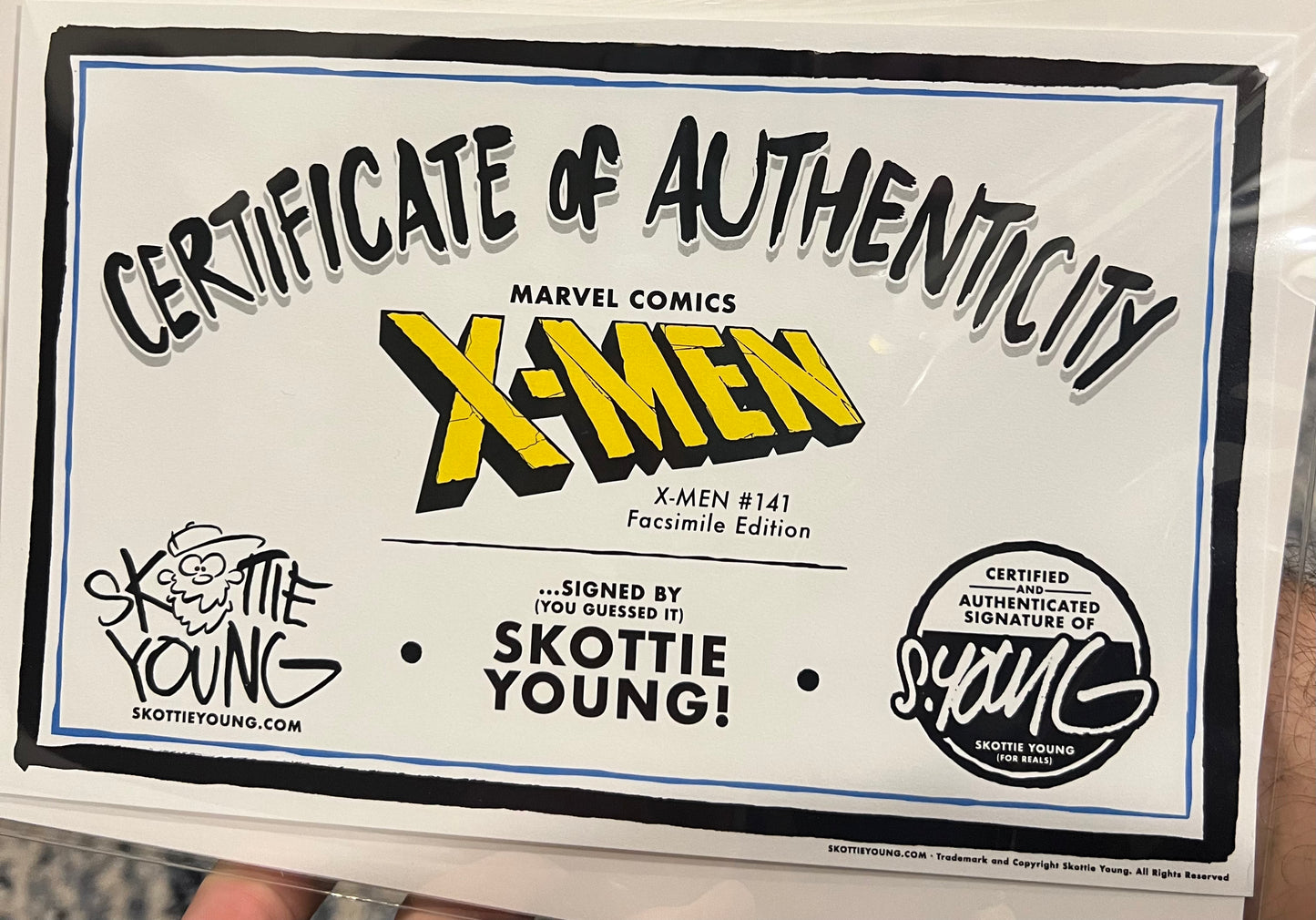 Uncanny X-Men #141 Facsimile Variant by Skottie Young (signed by Skottie) Marvel