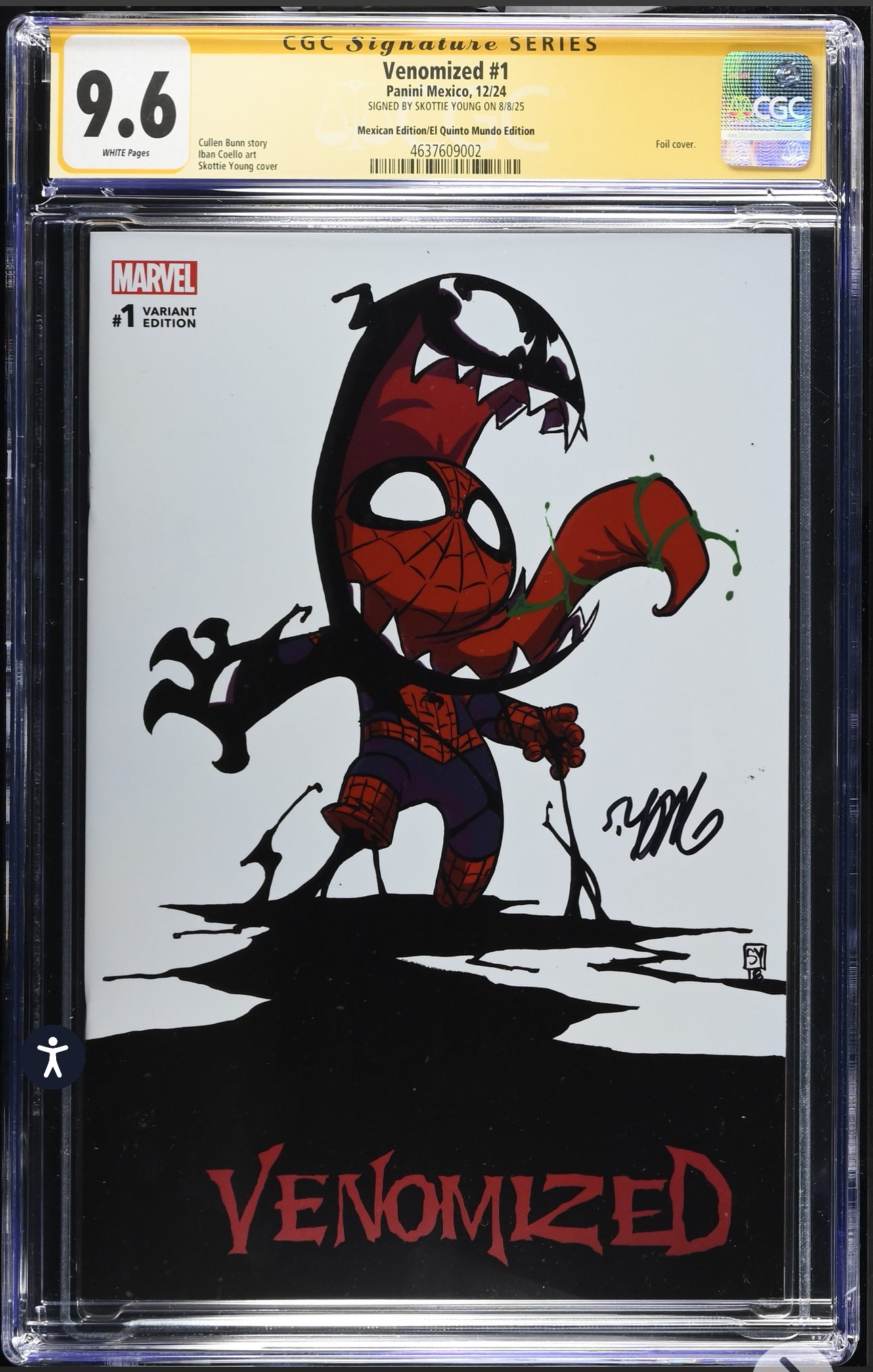Venomized #1 CGC SS 9.6  (Panini Mexico, 2024) Mexican Foil Edition Signed by Skottie Young