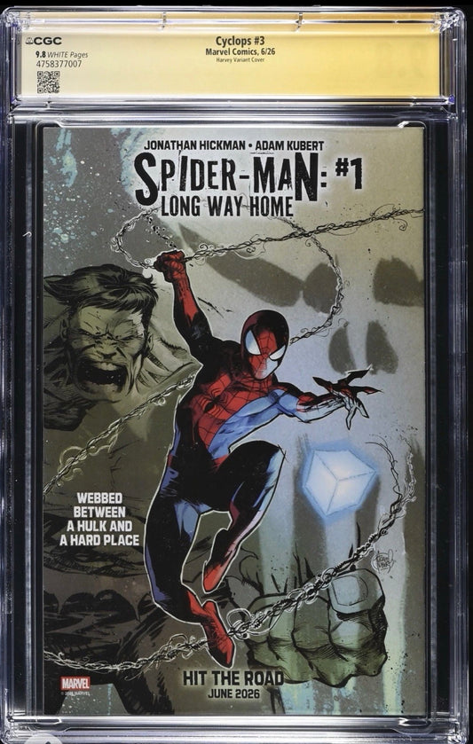 Cyclops #3 CGC SS 9.8 Signed By Ben Harvey (Marvel, 2026) Variant Cover