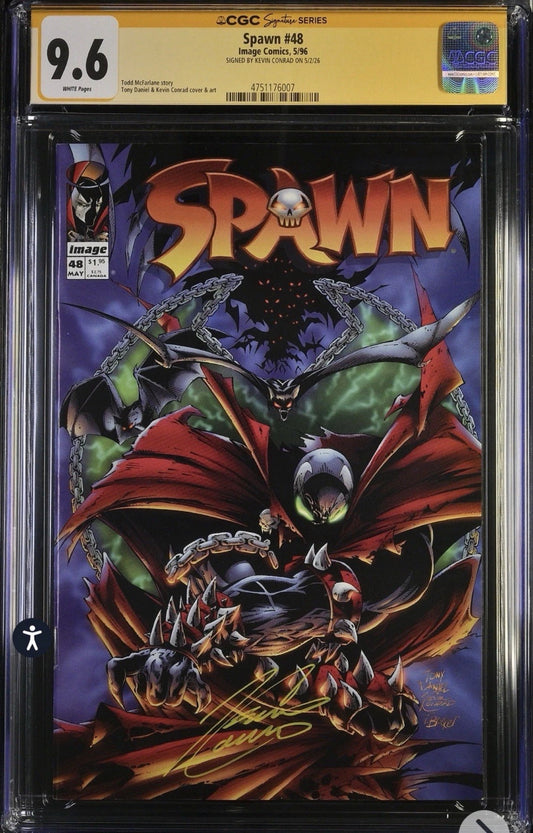 Spawn #48 CGC SS 9.6 Signed By Kevin Conrad (Image, 1996)