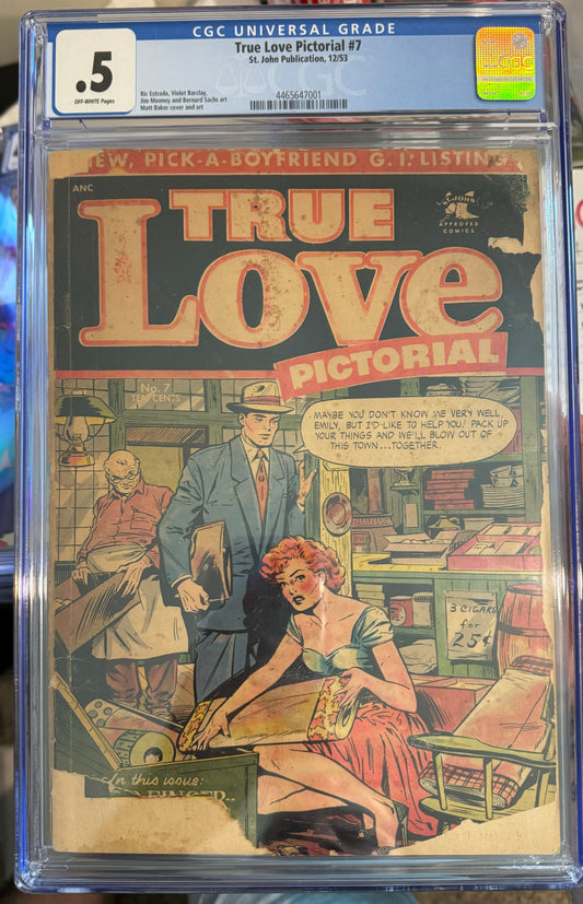 True Love Pictorial #7 CGC 0.5 (St John, 1954) Golden Age Romance