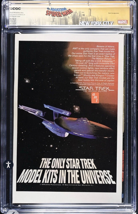 Amazing Spider-Man #205 CGC SS 9.4 Signed By Al Milgrom With Custom Label (Marvel, 1980)