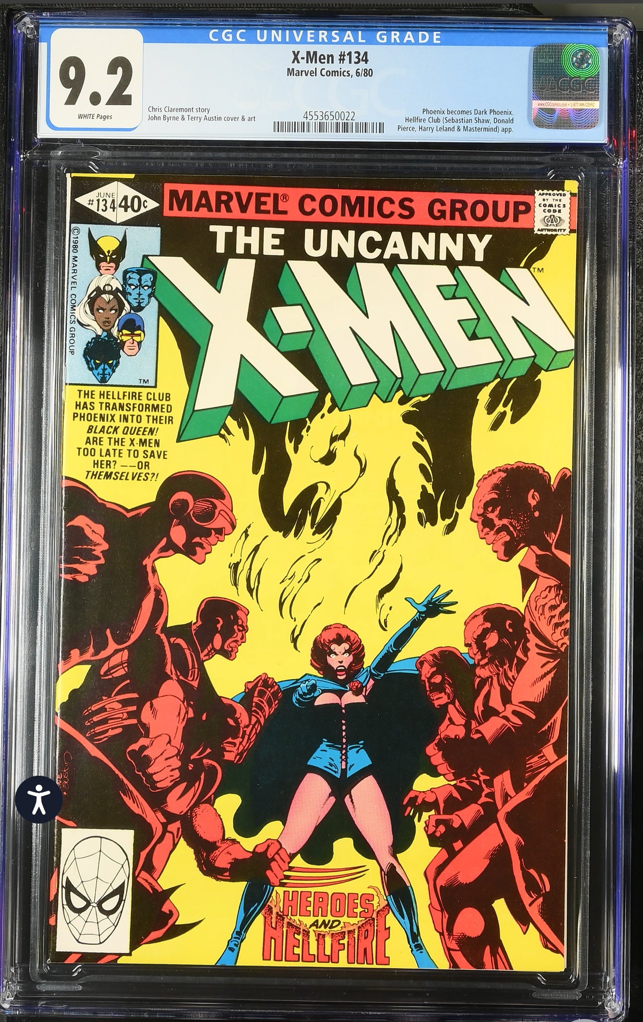 Uncanny X-Men #134 CGC 9.2 (Marvel, 1980)