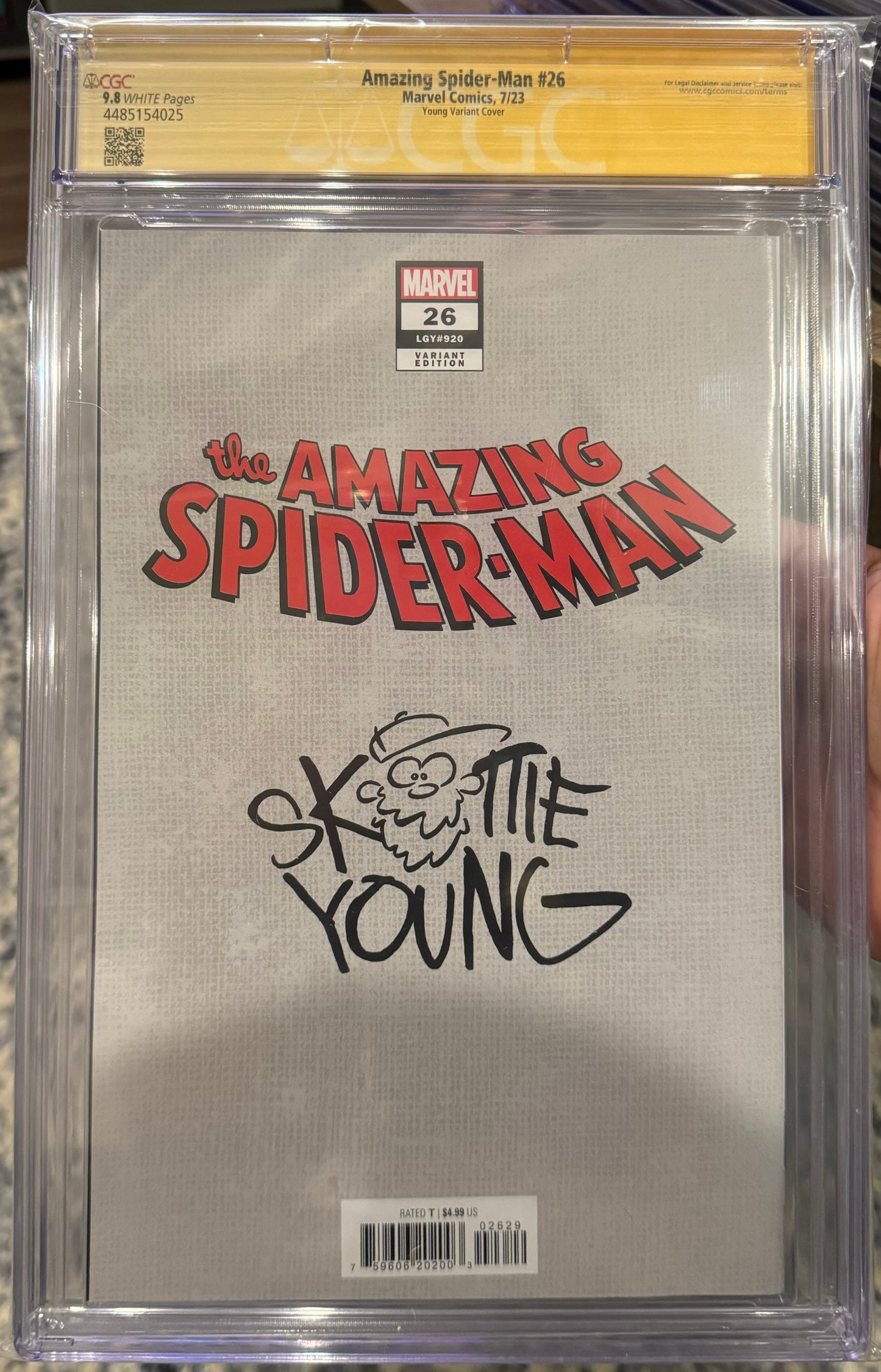 Amazing Spider-Man #26 CGC SS 9.8  (2022, 7th Series) Skottie Young Variant Signed by Skottie Young