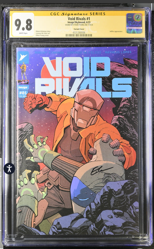 Void Rivals #1B CGC SS 9.8 (Image/Skybound 2023) Ethan Young Signed Variant