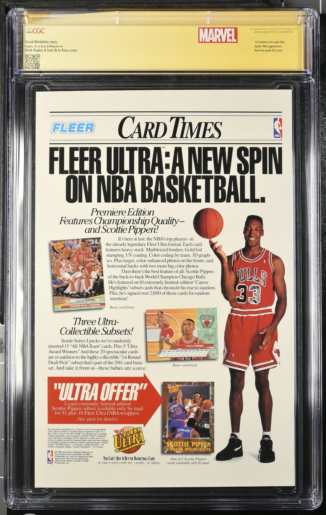 Venom: Lethal Protector #1 CGC SS 9.8 (Marvel, 1993) Signed & Sketch by Al Milgrom