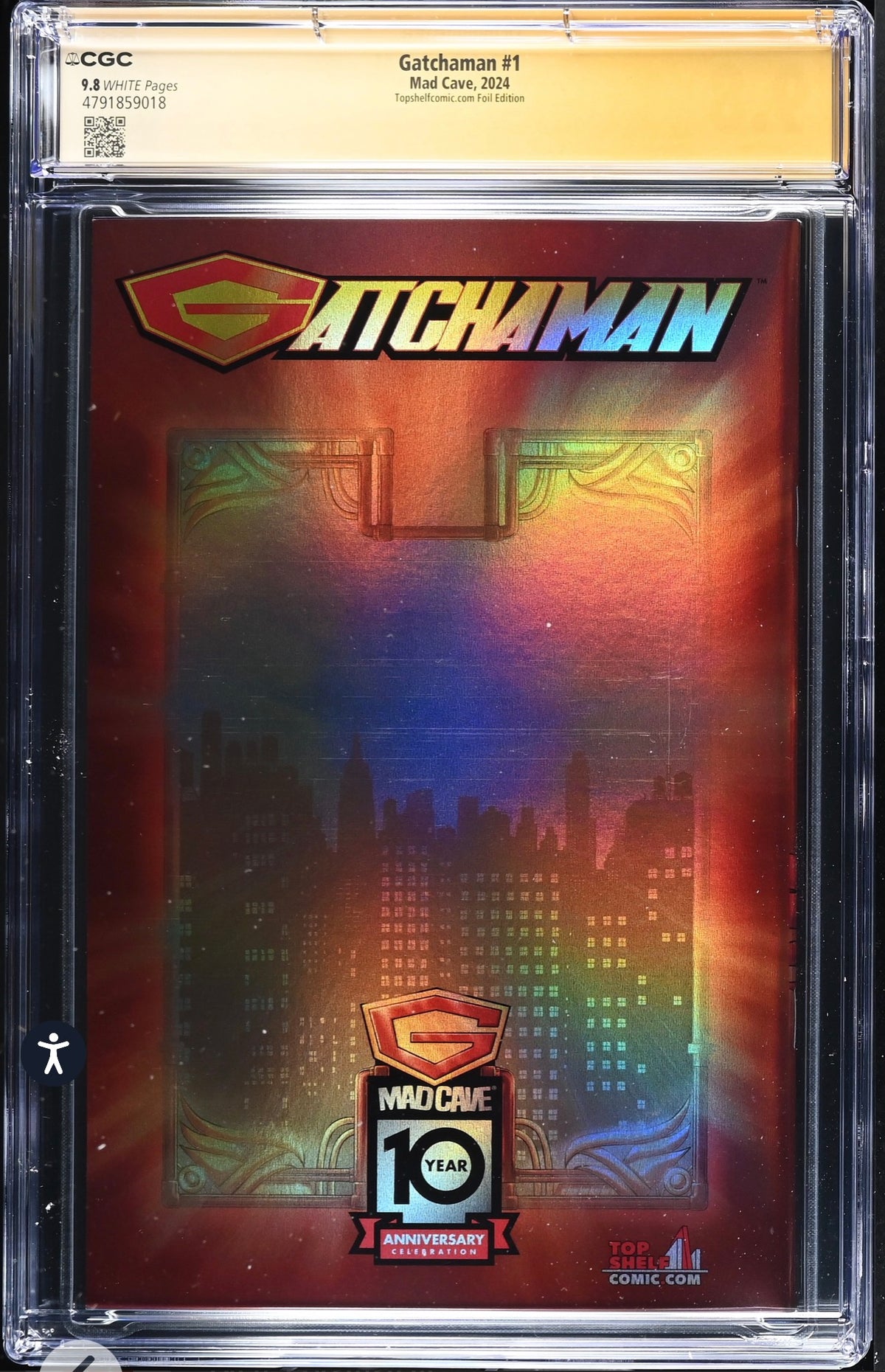 Gatchaman #1 CGC SS 9.8 Signed By Alex Sinclair (Mad Cave, 2024) Rare 50 Printed
