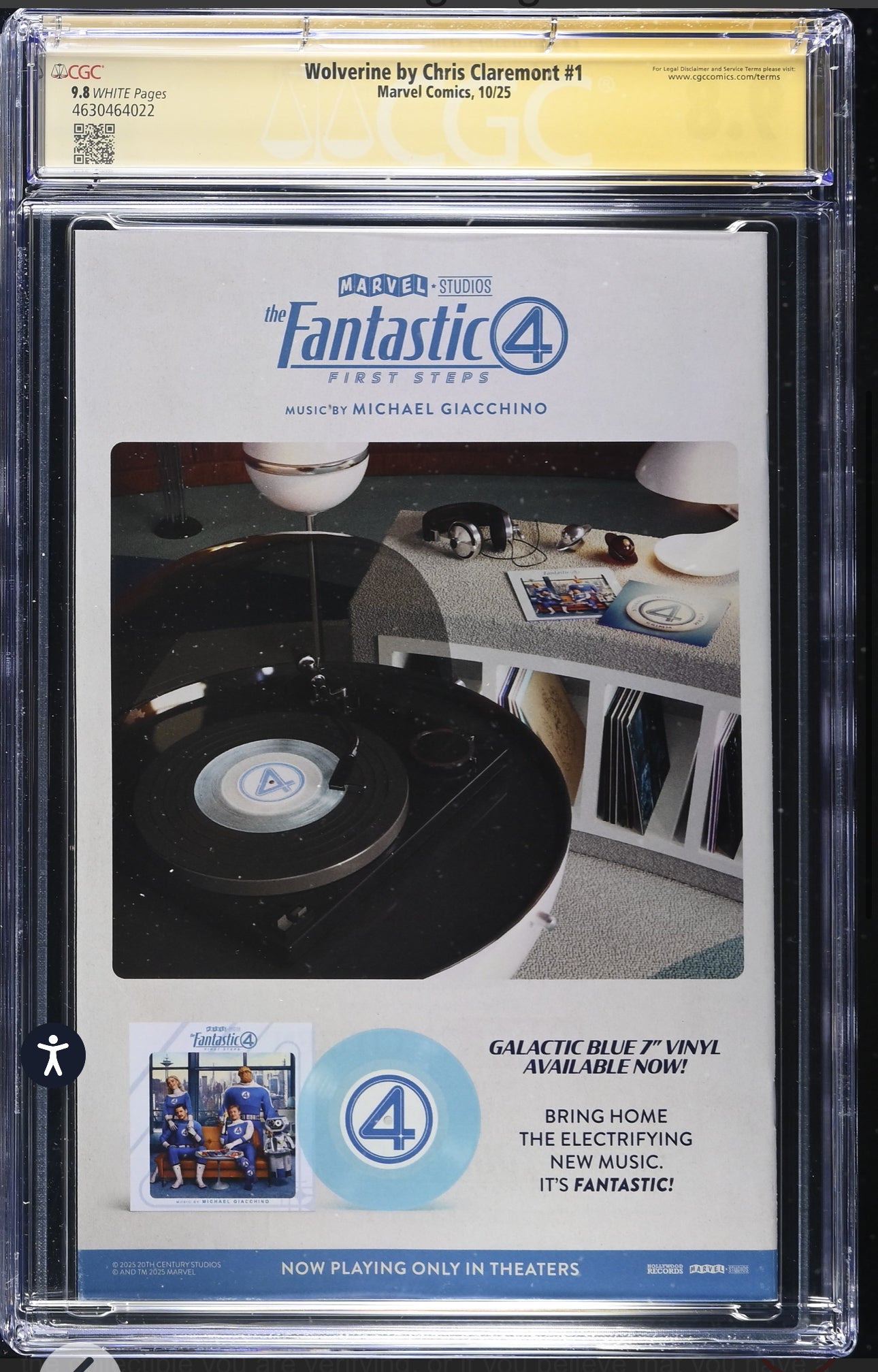 Wolverine by Chris Claremont #1 CGC SS 9.8 (Marvel, 2025) Signed by Chris Claremont