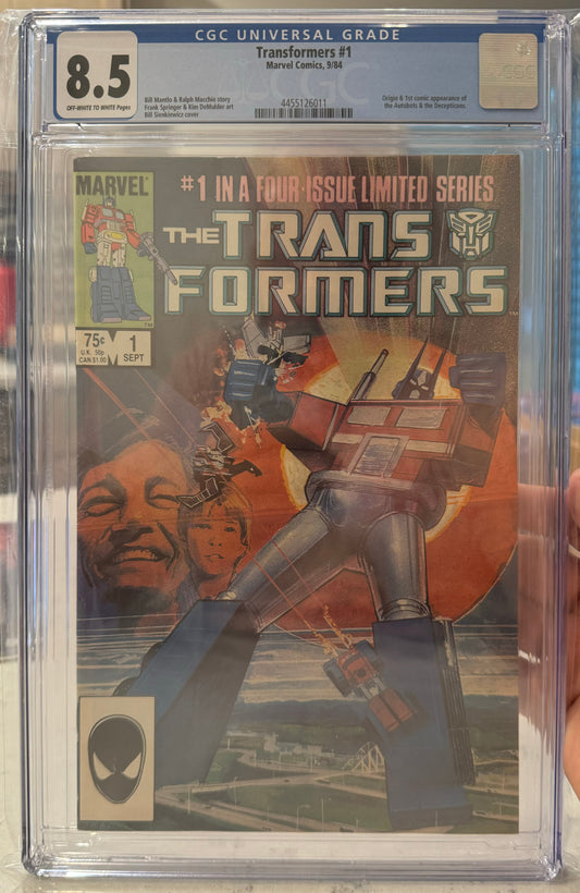 Transformers #1 CGC 8.5 (Marvel, 1984)