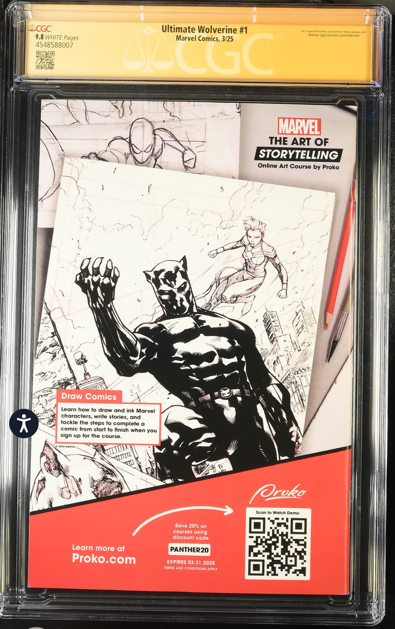 Ultimate Wolverine #1 CGC SS 9.8 (Marvel, 2025) Signed By Chris Condon (Cover A)