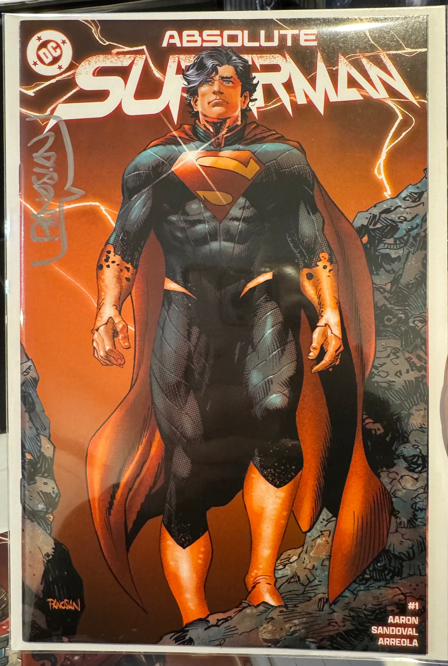 ABSOLUTE SUPERMAN #1 (DC, 2023) Dan Panosian Connecting Cover Signed By Dan Panoisan