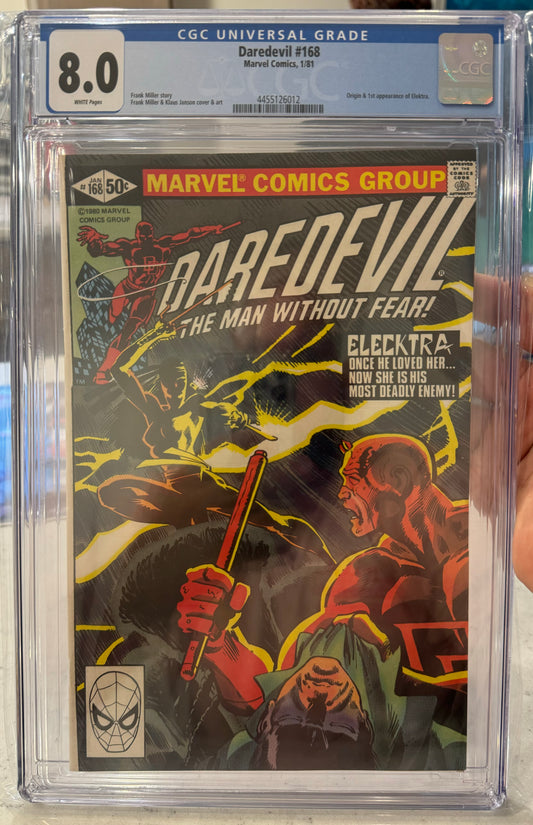 Daredevil #168 CGC 8.0 (Marvel, 1st Series) 1st Elektra