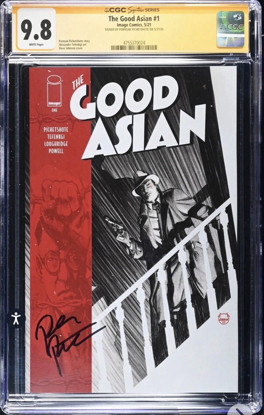 The Good Asian #1 CGC SS 9.8 Signed By Pornsak Pitchetshote (Image, 2021)