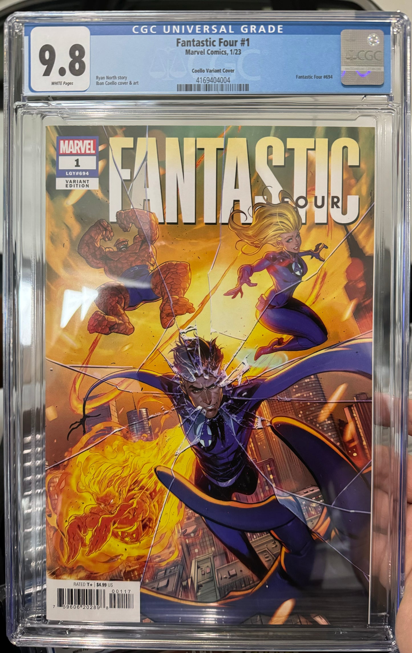 Fantastic Four #1 CGC 9.8 (Marvel, 1/2023) Coello Variant