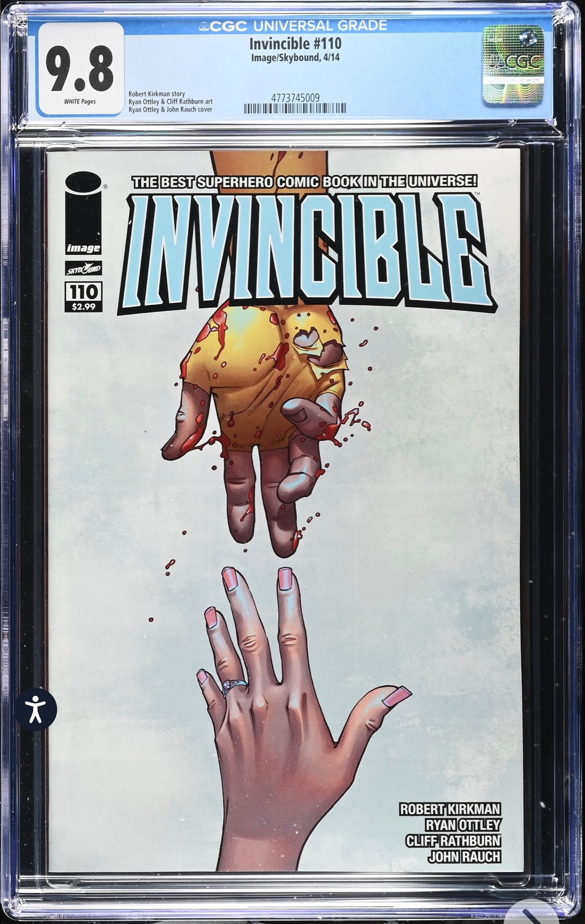 Invincible #110 CGC 9.8  (Image Comics, 2014) Controversial Issue