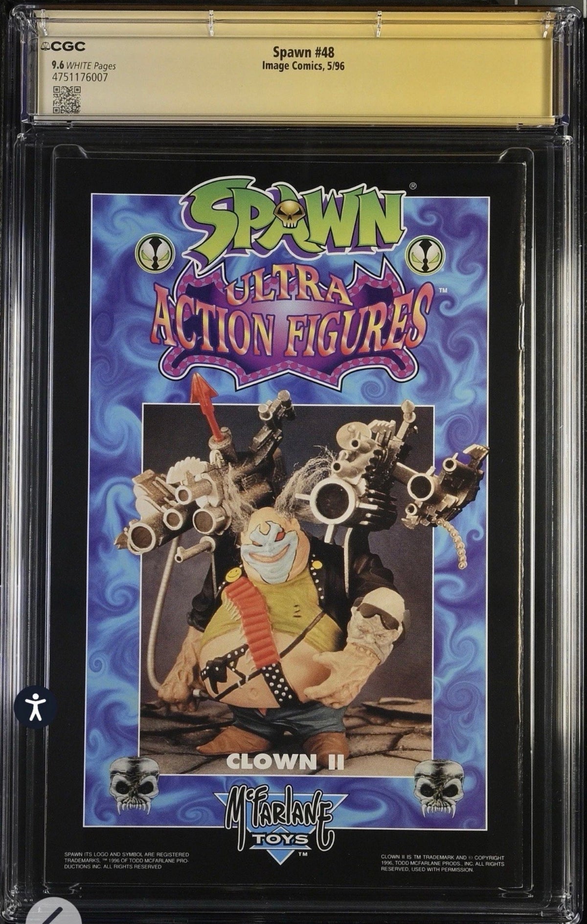 Spawn #48 CGC SS 9.6 Signed By Kevin Conrad (Image, 1996)