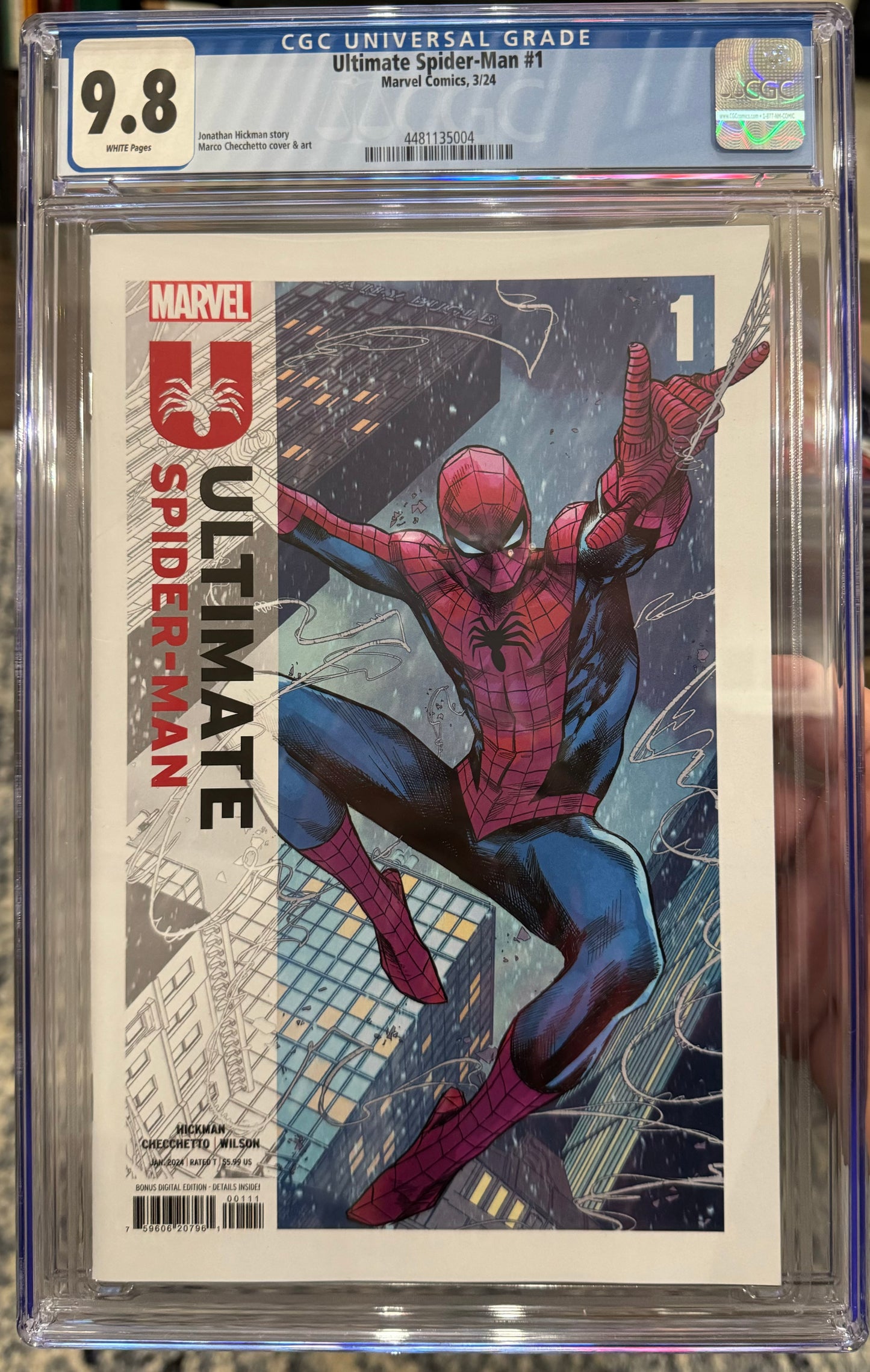 Ultimate Spider-Man #1 CGC 9.8 (Marvel, 2024) Cover A