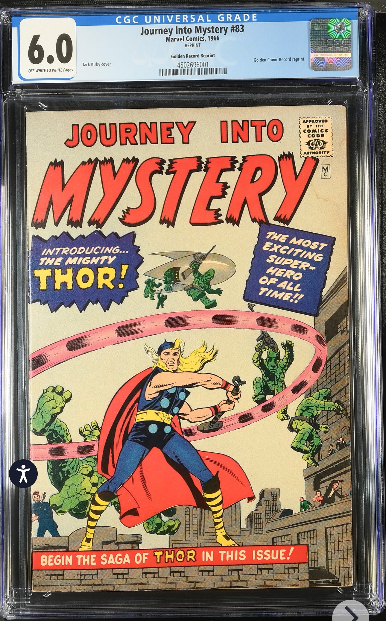 Journey into Mystery #83 Golden Record Reprint CGC 6.0 (Marvel, 1966)
