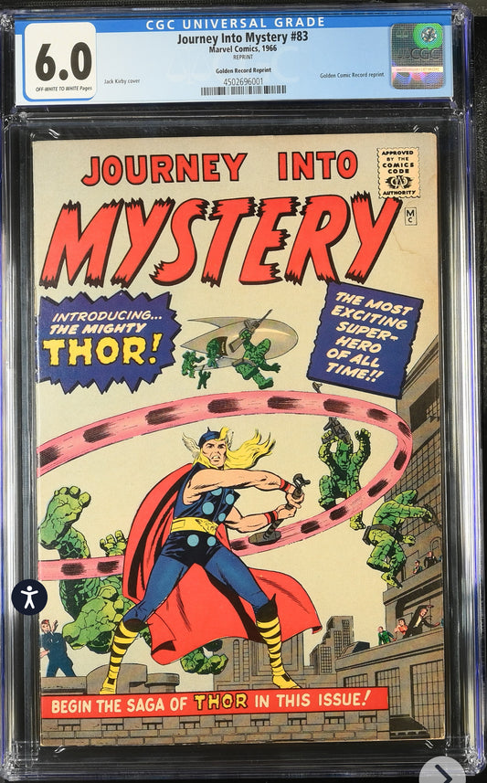 Journey into Mystery #83 Golden Record Reprint CGC 6.0 (Marvel, 1966)