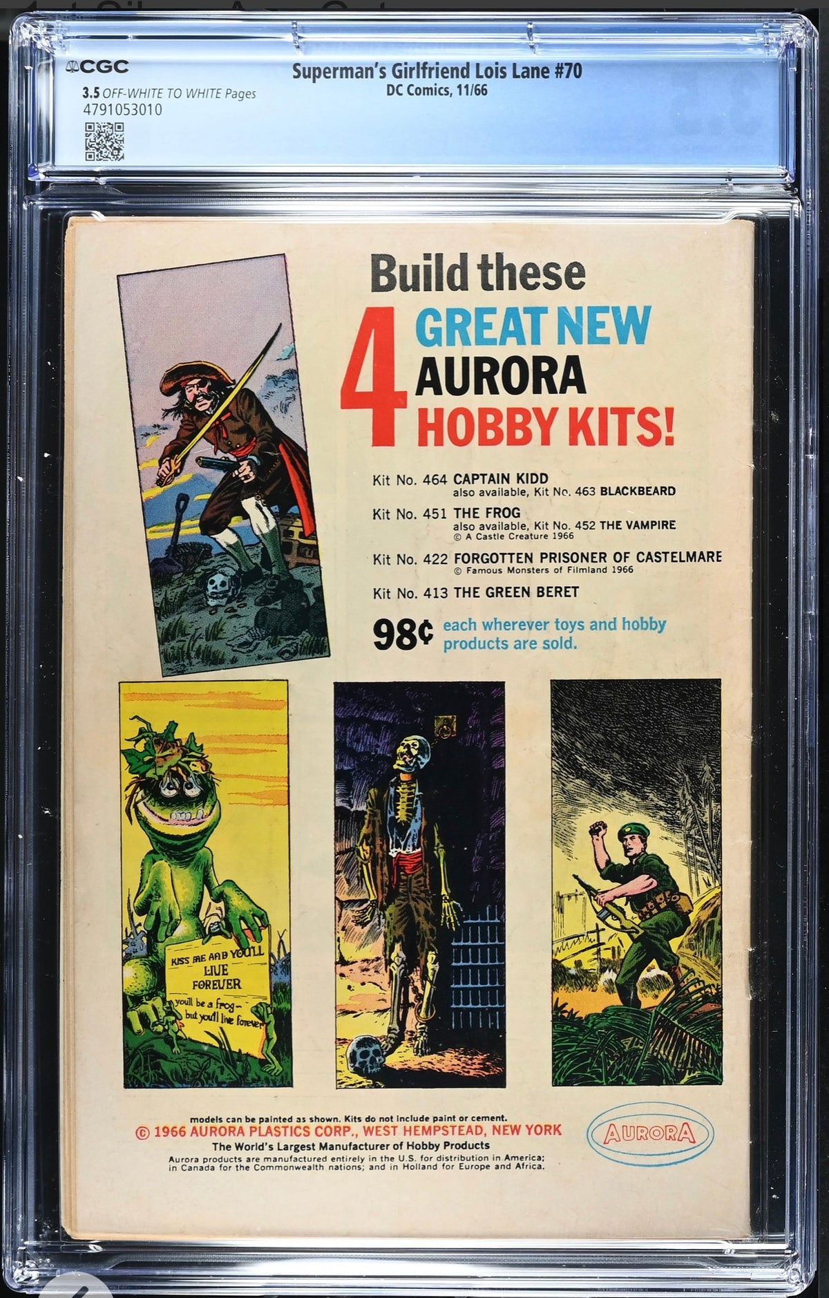 Superman's Girlfriend Lois Lane 70 CGC 3.5 (DC, 1966) 1st Silver Age Catwoman