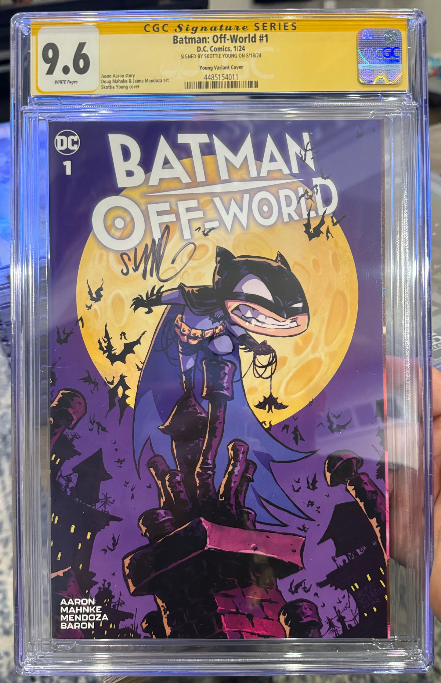 Batman Off-World #1 CGC SS 9.6 (DC, 2024) Signed by Skottie Young