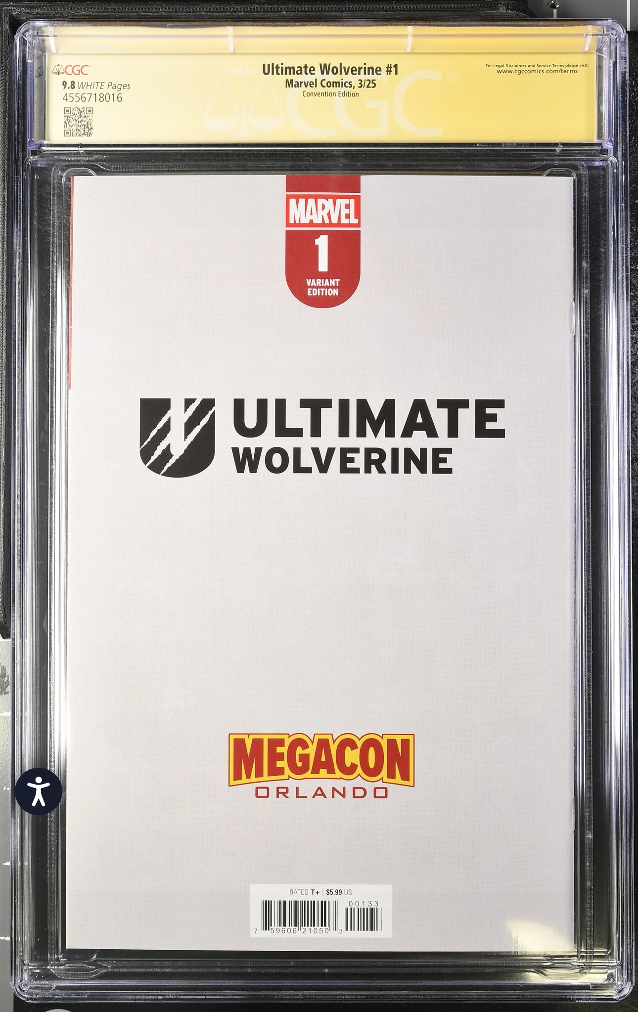 Ultimate Wolverine #1 CGC SS 9.8 (Marvel, 2025) MegaCon Cappuccio VIRGIN Signed By Chris Condon