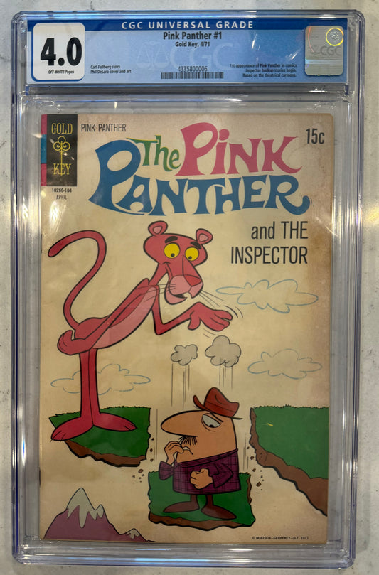 Pink Panther #1 CGC 4.0 (Gold Key, 1971) 1st Pink Panther in Comics