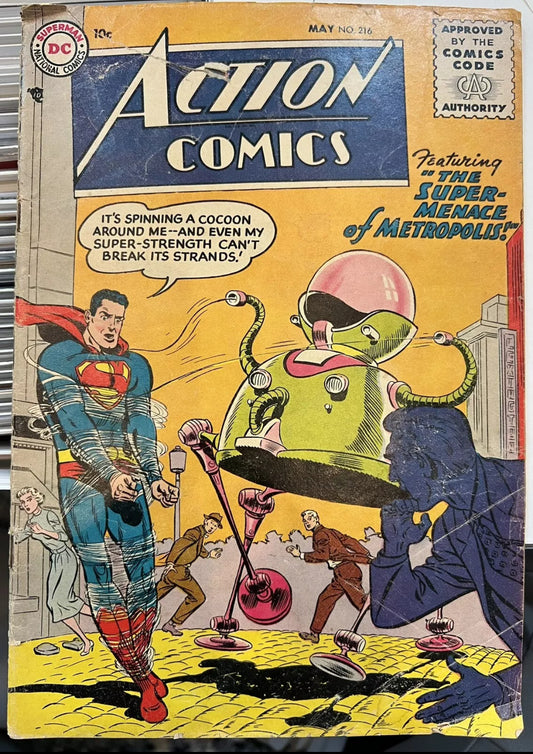 ACTION COMICS #216 (DC COMICS SILVER AGE 1956)